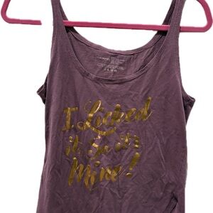 “ magic mike” Purple Tank Top with Gold Text